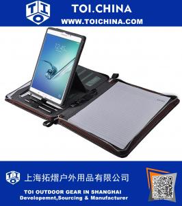 Funda Samsung Galaxy Portfolio, Padfolio de cuero con soporte desmontable para Samsung Galaxy Tab S2 9.7 | Carpeta de papel A4